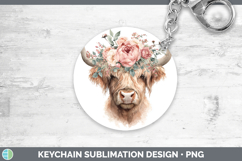 GorgeousAnimals Floral Crown Keychain design.