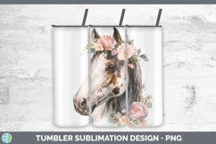 GorgeousAnimals Floral Crown Tumbler design.