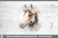 GorgeousAnimals Floral Crown Wind Spinner design.