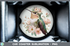 GorgeousAnimals Floral Crown Car Coaster design.