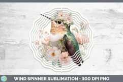 GorgeousAnimals Floral Crown Wind Spinner design.