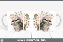 GorgeousAnimals Floral Crown Mug Wrap design.