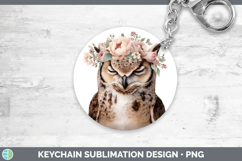 GorgeousAnimals Floral Crown Keychain design.