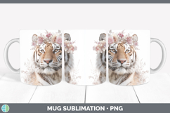 GorgeousAnimals Floral Crown Mug Wrap design.