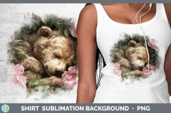 GorgeousAnimals Floral Sleeping Shirt design.