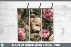 GorgeousAnimals Floral Sleeping Tumbler design.