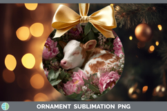 GorgeousAnimals Floral Sleeping Ornament design.