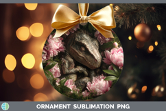 GorgeousAnimals Floral Sleeping Ornament design.