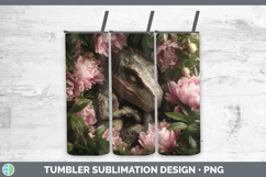 GorgeousAnimals Floral Sleeping Tumbler design.