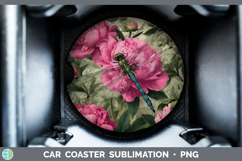 GorgeousAnimals Floral Sleeping Car Coaster design.