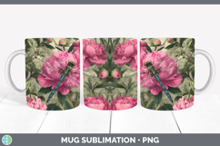 GorgeousAnimals Floral Sleeping Mug Wrap design.