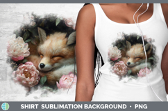 GorgeousAnimals Floral Sleeping Shirt design.