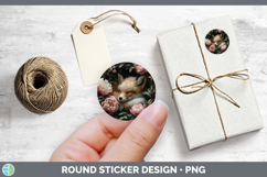 GorgeousAnimals Floral Sleeping Stickers design.