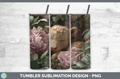 GorgeousAnimals Floral Sleeping Tumbler design.