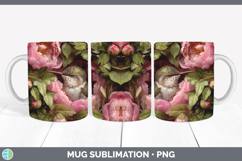 GorgeousAnimals Floral Sleeping Mug Wrap design.