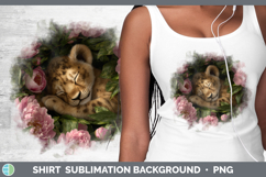 GorgeousAnimals Floral Sleeping Shirt design.