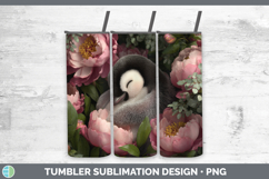GorgeousAnimals Floral Sleeping Tumbler design.