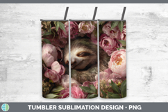 GorgeousAnimals Floral Sleeping Tumbler design.