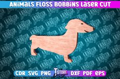 Dog Floss Bobbins Laser Cut | Laser Cut Design | CNC File Product Image 1