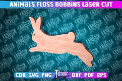 Rabbit Floss Bobbins Laser Cut | Laser Cut Design | CNC File Product Image 1