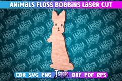 Hare Floss Bobbins Laser Cut | Laser Cut Design | CNC File Product Image 1