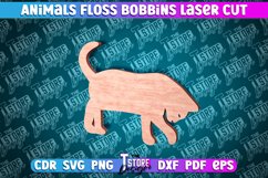 Cat Floss Bobbins Laser Cut | Laser Cut Design | CNC File Product Image 1