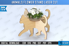 Cat Flower Stand | Garden | Home Decor | Flower Holder Product Image 1