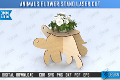 Animals Flower Stand Laser Cut Bundle,Animal Planter Pattern Product Image 7