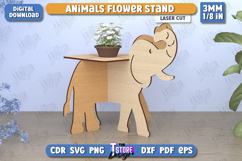 Flower Stand | Home Decor | Elephant-Shaped Flower Pot Stand Product Image 1