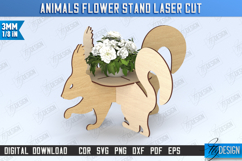 Animals Flower Stand Laser Cut Bundle,Animal Planter Pattern Product Image 10