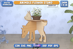 Animals Flower Stand Laser Cut Bundle,Animal Planter Pattern Product Image 11