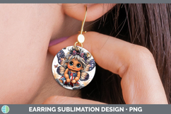 GorgeousAnimals Fourth of July Round Earrings design.