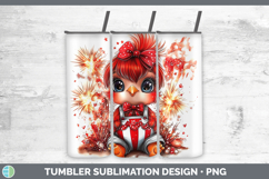GorgeousAnimals Fourth of July Tumbler design.