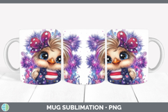 GorgeousAnimals Fourth of July Mug Wrap design.