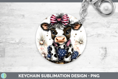 GorgeousAnimals Fourth of July Keychain design.