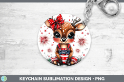 GorgeousAnimals Fourth of July Keychain design.