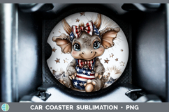 GorgeousAnimals Fourth of July Car Coaster design.