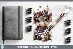 GorgeousAnimals Fourth of July Pen Wrap design.