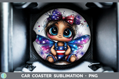 GorgeousAnimals Fourth of July Car Coaster design.