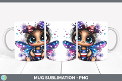 GorgeousAnimals Fourth of July Mug Wrap design.