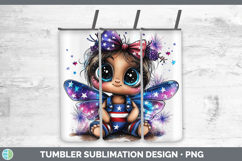 GorgeousAnimals Fourth of July Tumbler design.