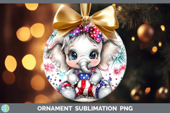 GorgeousAnimals Fourth of July Ornament design.
