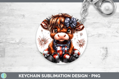 GorgeousAnimals Fourth of July Keychain design.