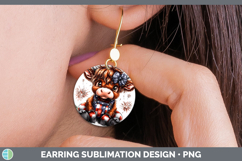 GorgeousAnimals Fourth of July Round Earrings design.