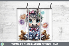 GorgeousAnimals Fourth of July Tumbler design.