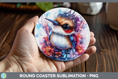 GorgeousAnimals Fourth of July Round Coaster design.