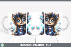 GorgeousAnimals Fourth of July Mug Wrap design.