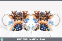 GorgeousAnimals Fourth of July Mug Wrap design.