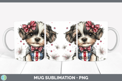 GorgeousAnimals Fourth of July Mug Wrap design.