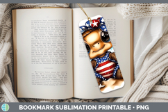 GorgeousAnimals Fourth of July Bookmark design.